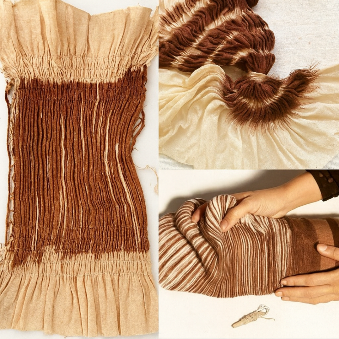 Resist dyeing process at Krazy Kreators