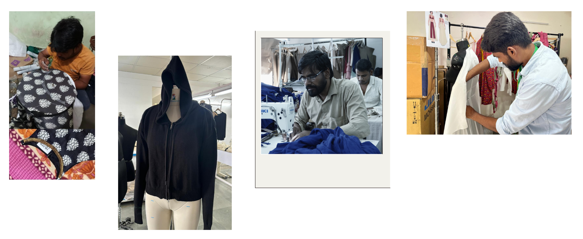 Final manufactured garments and quality control