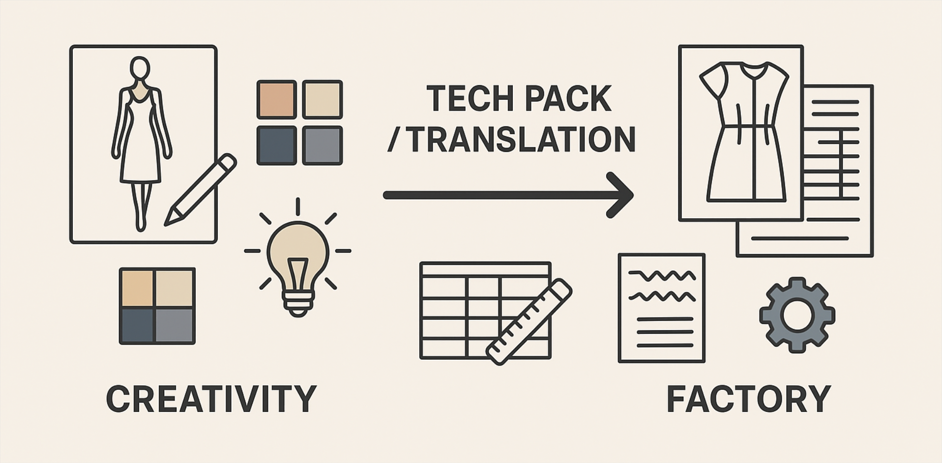Translating creativity into technical specifications