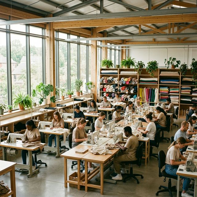 Clean Modern Ethical Garment Factory