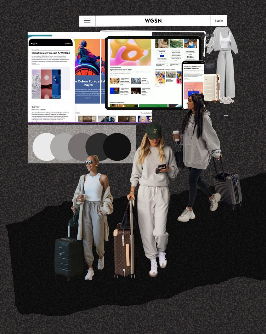 Las Loungewear moodboard and creative direction