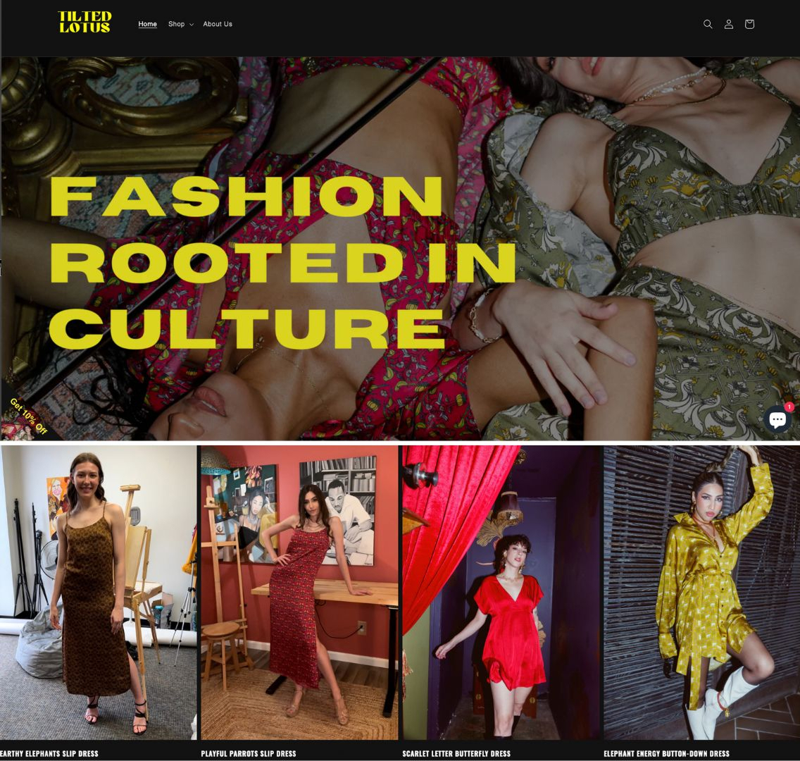 Tilted Lotus website