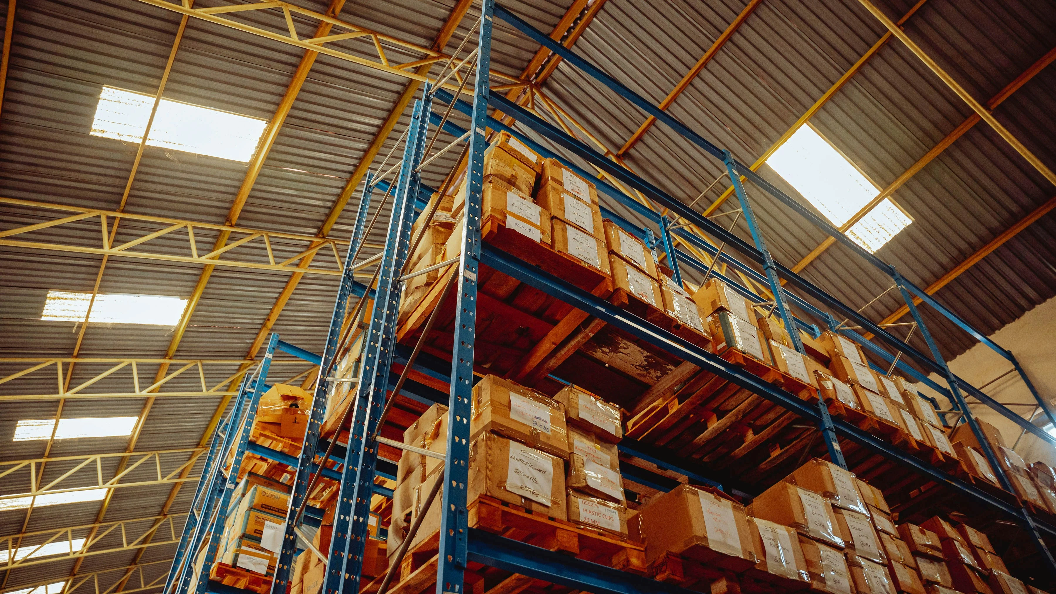 Dedicated storage facility for raw materials